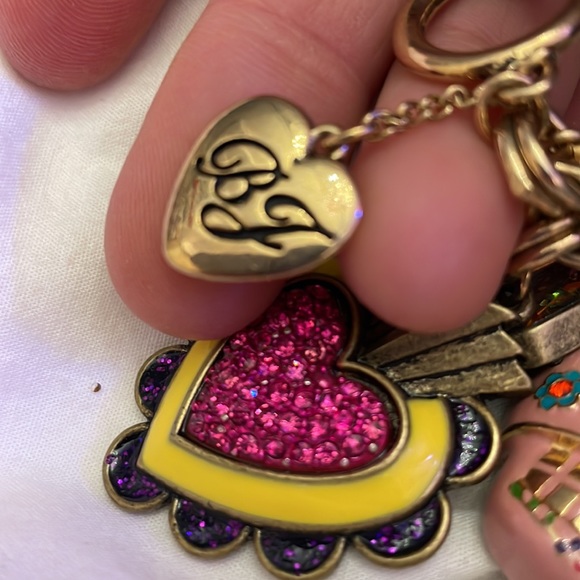 Vintage Betsey Johnson Pink sugar skull charm bracelet - Picture 9 of 12